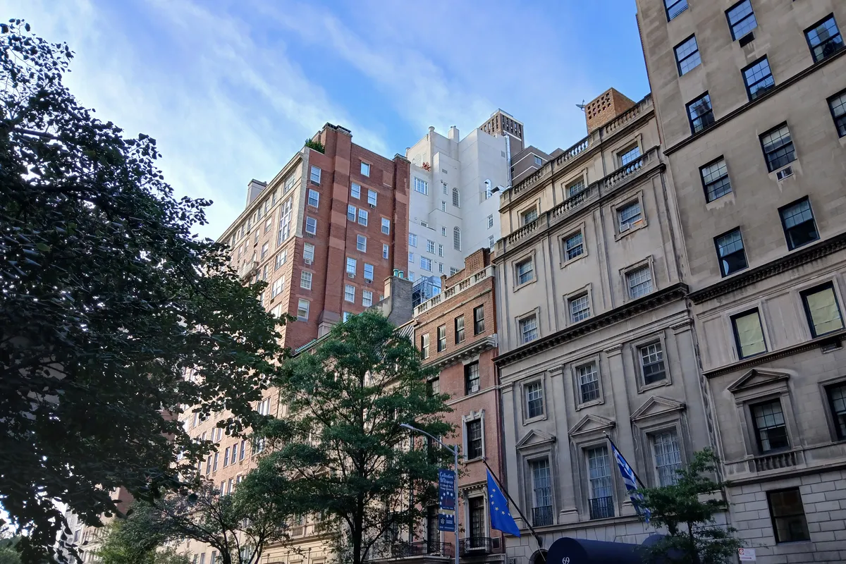 Prewar apartment houses and townhouses on East 79th Street just east of Madison Avenue (the neighborhood, not the building)